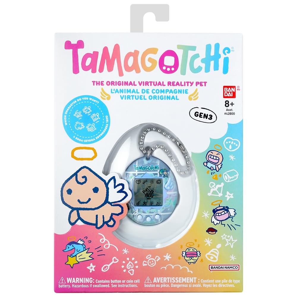 BANDAI Tamagotchi 46177 Angel Animal de Compagnie virtuel Multicolore Jouet électronique pour Les Plus de 8 Ans Votre Animal électronique préféré avec de Nouveaux Jeux et Personnages ! - 2