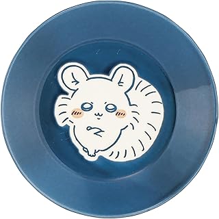 Chiikawa 官方授权 盘子 小碟子 直径13.5×2厘米 Momonga 彩色 微波炉可用 洗碗机对应 商品 杂货 餐具 日本制造 藏青色 CKW14-257