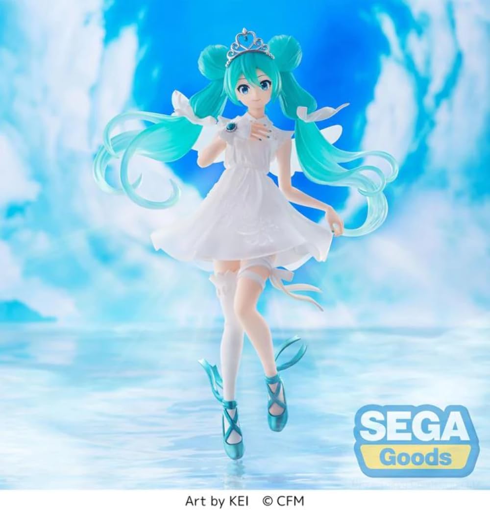 SEGA - Hatsune Miku Series SPM Statue - Hatsune Miku 15th Anniversary Kei Ver., Black
