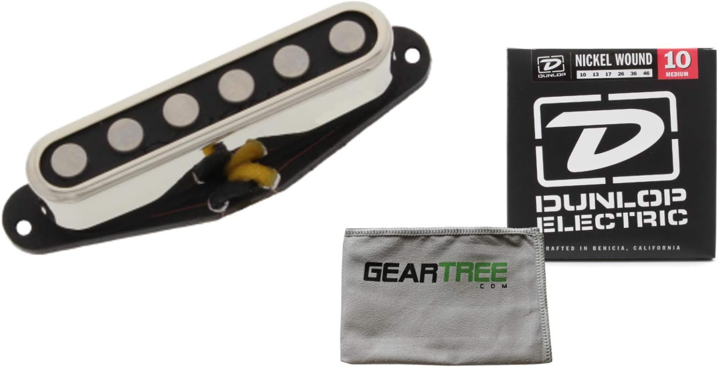 TV Jones Starwood Tele Neck Pickup Nickel w/Polish Cloth and Strings