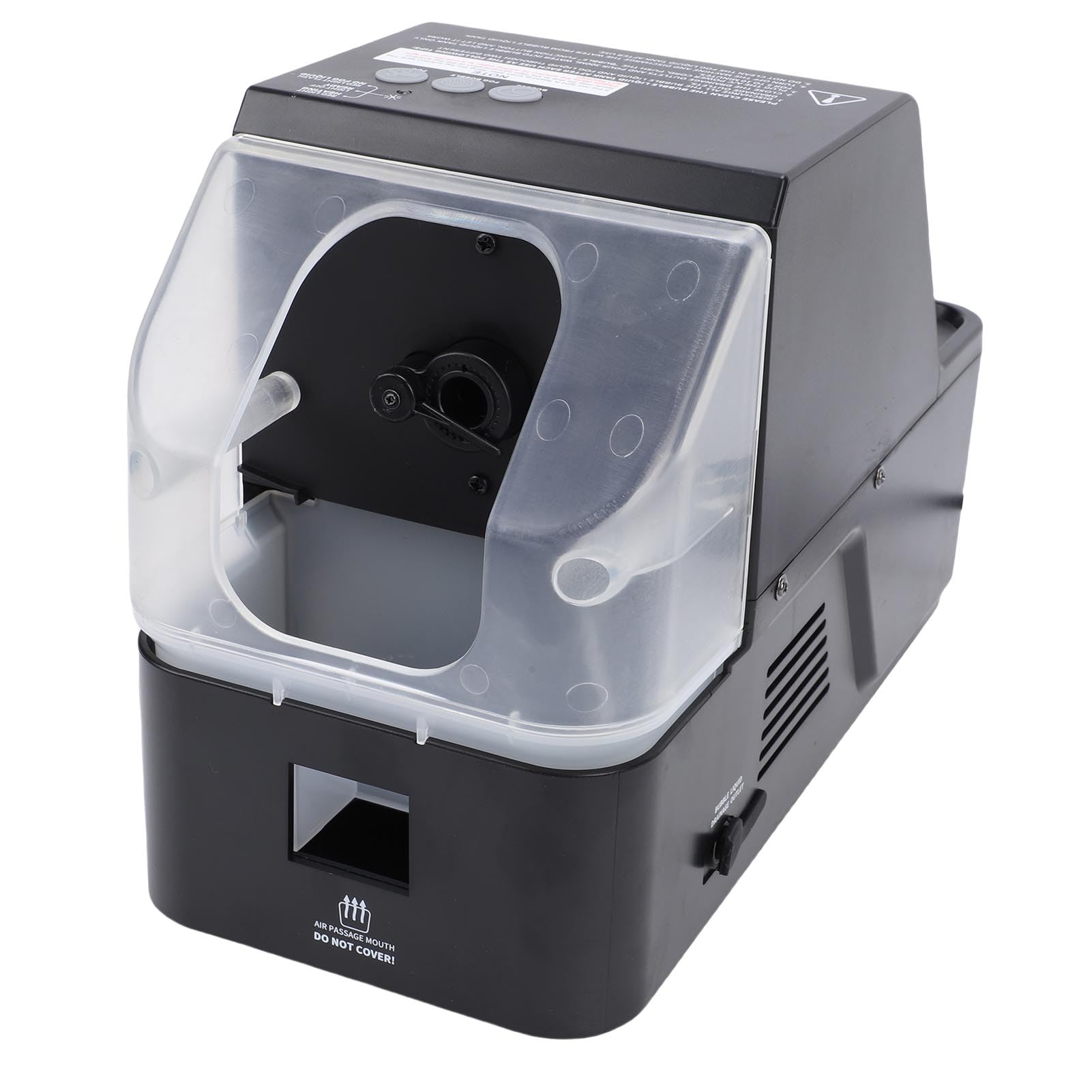 Denash Máquina de Burbujas de Niebla, Máquina de Burbujas y Humo 3 en 1 con Control Remoto, Potente Creador de Efectos de Fiesta para Eventos de Bodas (BLACK)