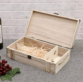 Amazon｜r_planning アンティーク調 木箱 ワイン ケース ギフト