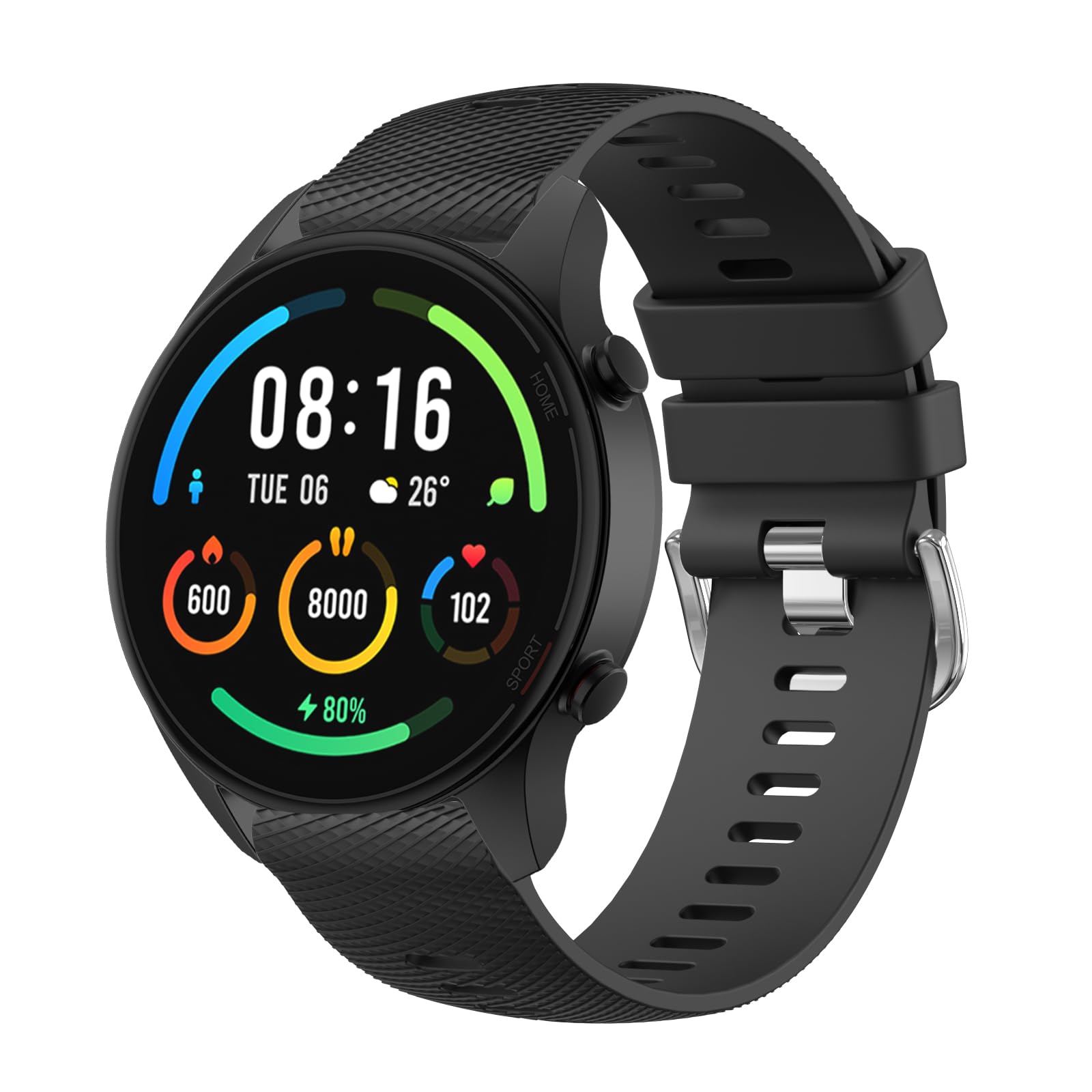 Strap For Garmin Venu 2 Strap/Venu 3 Strap/Vivoactive 4/Forerunner 255 Strap, 265 Strap, Legacy Hero Strap, 22mm Width Adjustable Soft Silicone Quick Release Band For 255/265 Music (3-PACK 01 - View #10