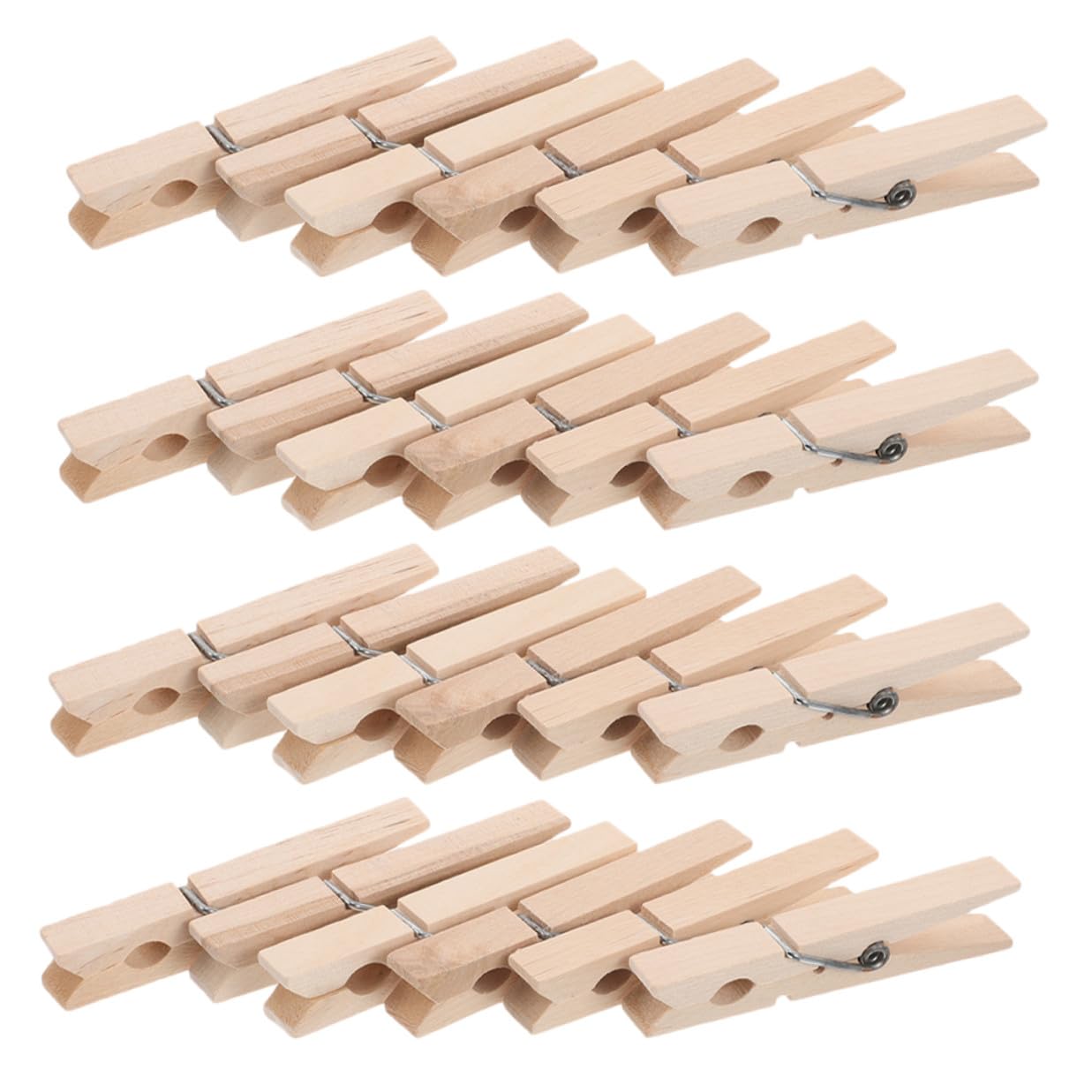 ARTIBETTER 150 pezzi Mollette in Legno per Bucato Clip Mini Resistenti Antivento Mollettine Portafoto e Memo per Asciugare Calzini Asciugamani e Vestiti Compatte e Riutilizzabili