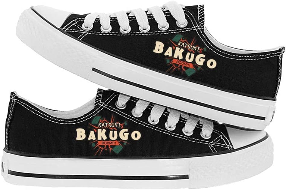 JPTYJ My Hero Academia deku/Midoriya Izuku/bakugou katsuki Unisex Shoes Canvas Shoes Leisure Unisex Anime Breathable Shoes