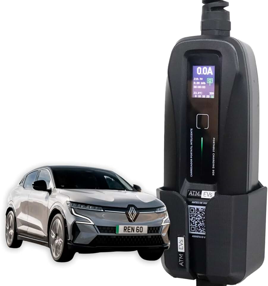 Carregador Portátil para Carro Renault Megane E-Tech | 7.2 kW T2 ATM Ultraflex
