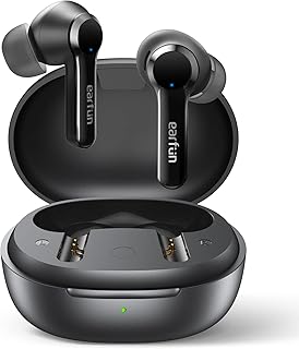 EarFun Air Pro 2 Wireless Earbuds, [2023 Version] Hybrid Active Noise Cancelling Wireless Earphones, Bluetooth 5.2 Headphones with 6 Mics, in-Ear Detection, App for Custom EQ, Wireless Charging, 34Hrs