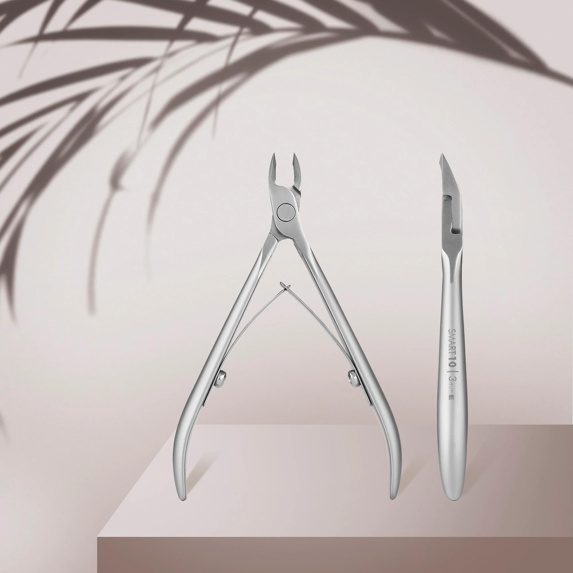 STALEKS PRO Pinza professionale per cuticole 3 mm. Acciaio inossidabile. Smart 10-3
