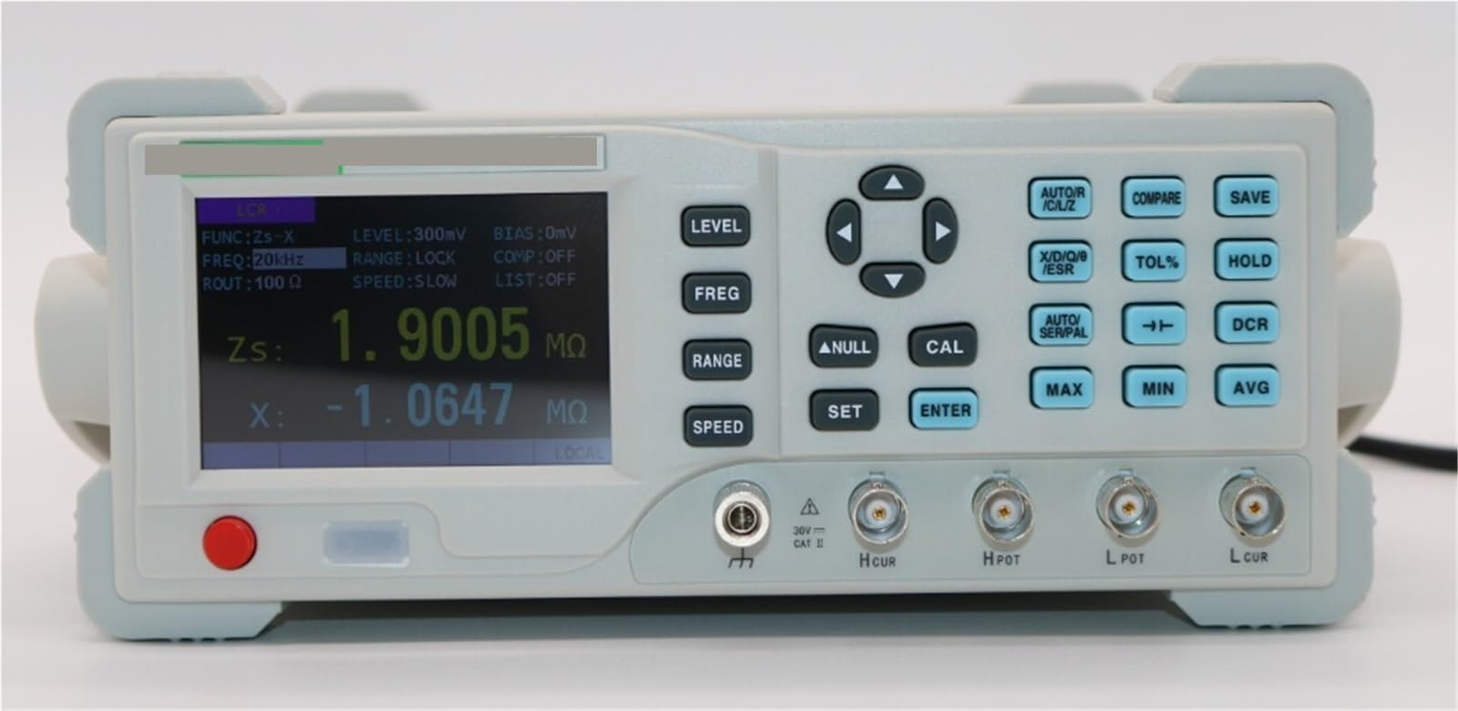 Medidor LCR, Medidor LCR digital. Precisión del medidor LCR: 0,1%. Rango de medición: 100 Hz a KHz