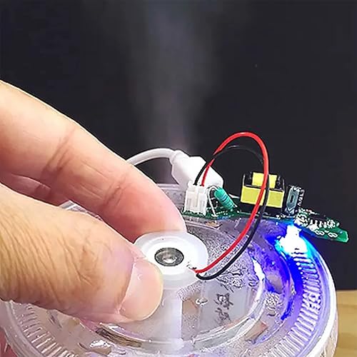 Miniatura 5 de 4 unids transductor atomizador discos de cerámica 0.630 in ultrasónico niebla fabricante nebulizador cerámica humidificador discos con alambres