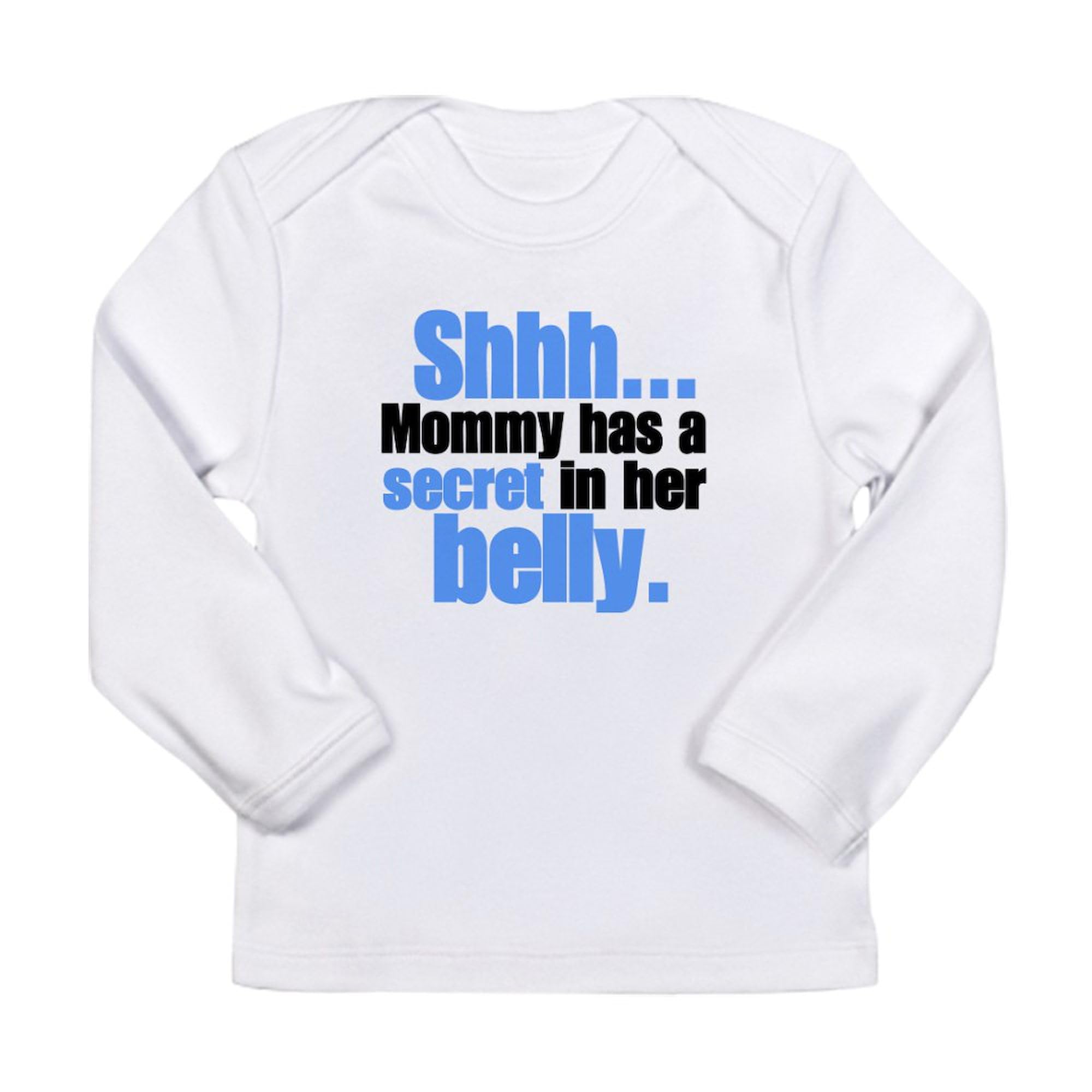 CafePress Shhh... Secret in Belly Long Sleeve T Shirt Cute Long Sleeve Infant Baby T-Shirt