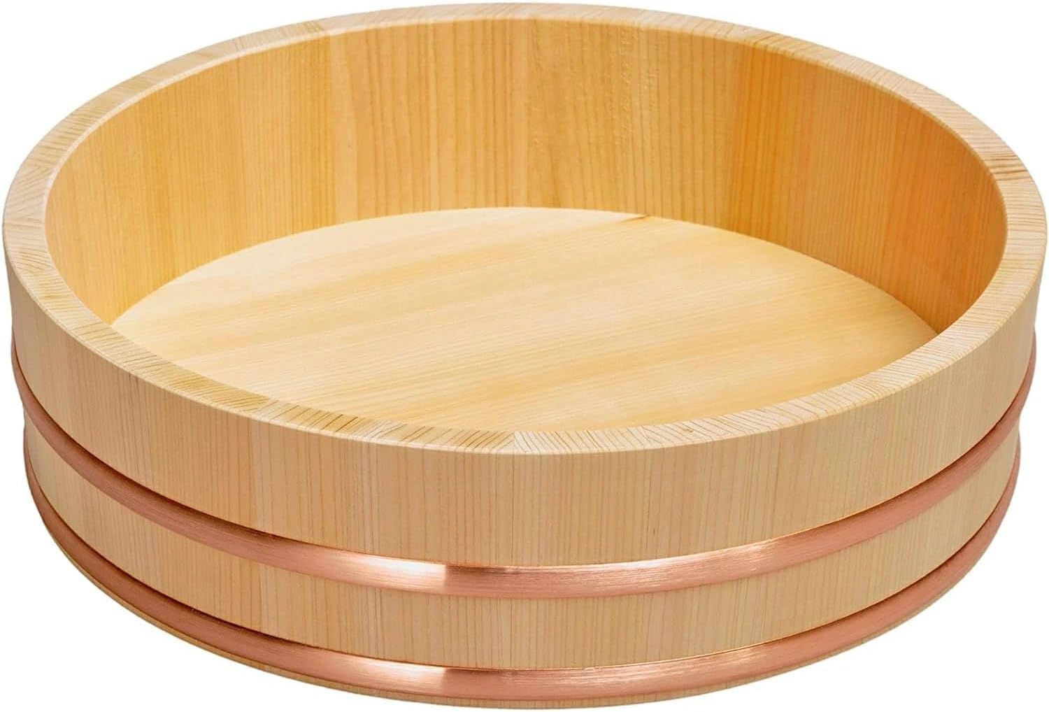 Amazon.co.jp: 木曽さわらの厚口飯台 寿司桶・飯切 (45cm 2升 