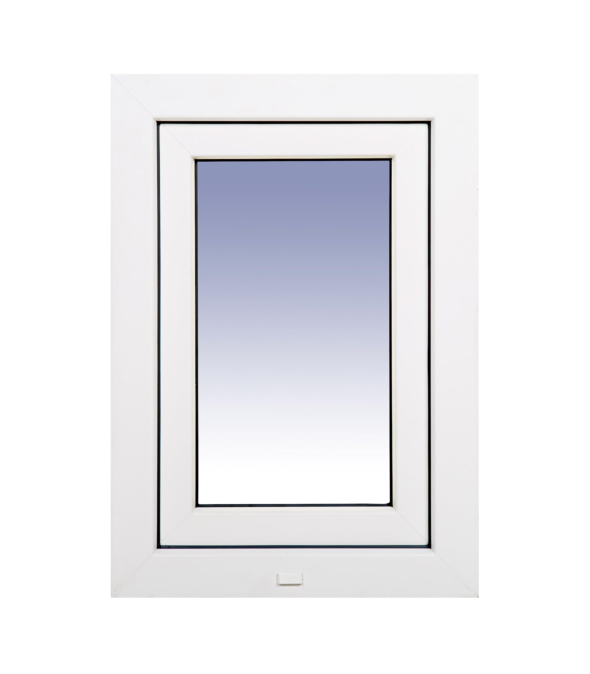 Ventanastock PVC 500x700 Practicable Oscilobatiente Izquierda 1 hoja con vidrio Carglass (Climalit Mate)