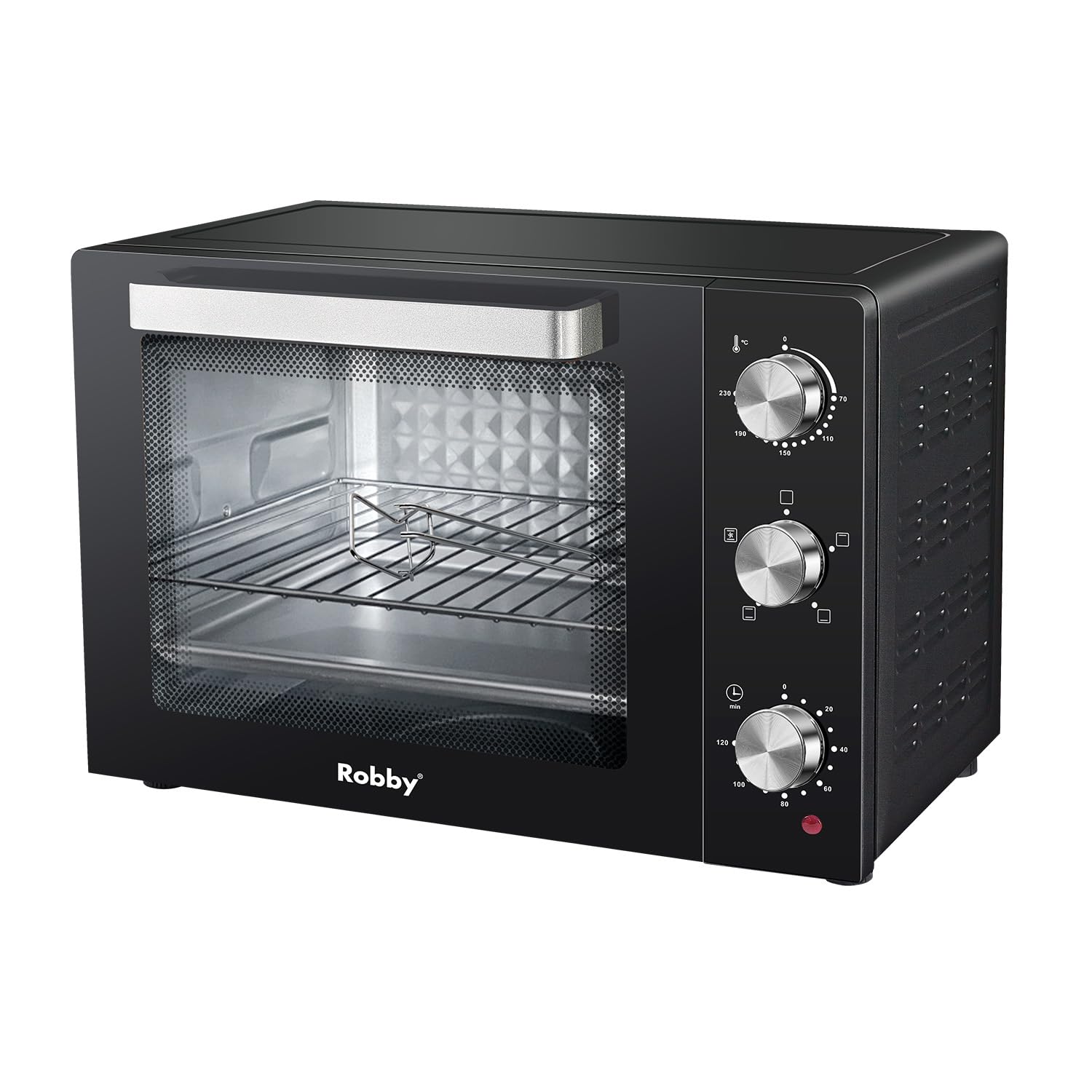 four chaleur tournante 55l 2200w - lumière - cavité diamant - Robby - romf55b