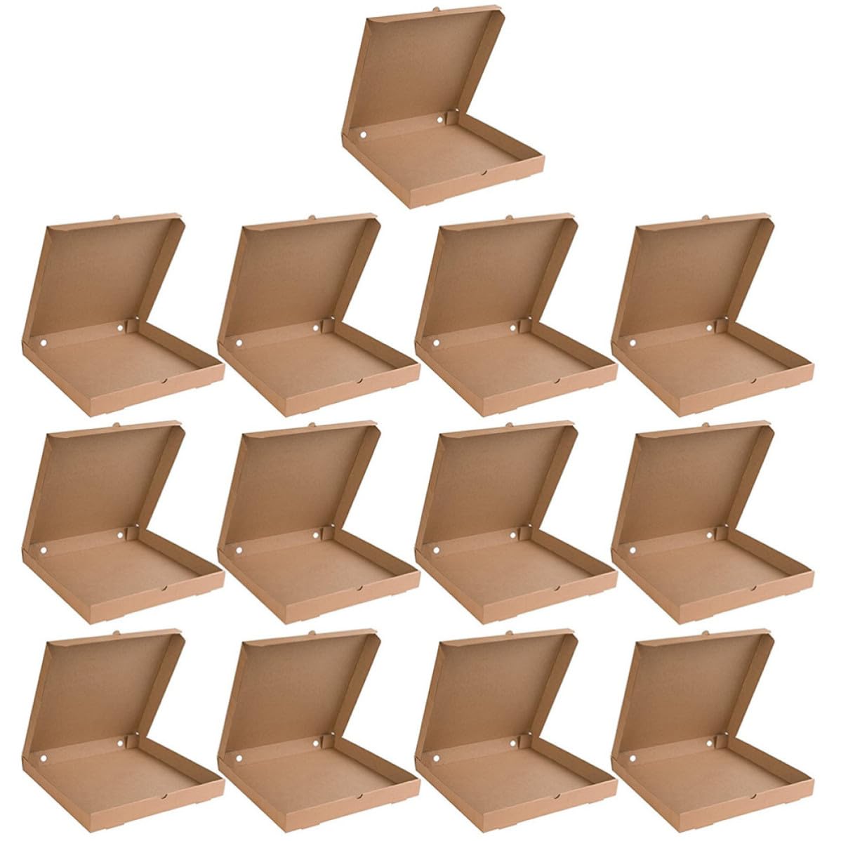 15 Stück Pizzakartons aus Wellpappe 23cm Durchmesser Robuste Tragbare Pizza Verpackungskartons für Pizzageschäfte und Cafés 9 Zoll Dicke Pizzaboxen