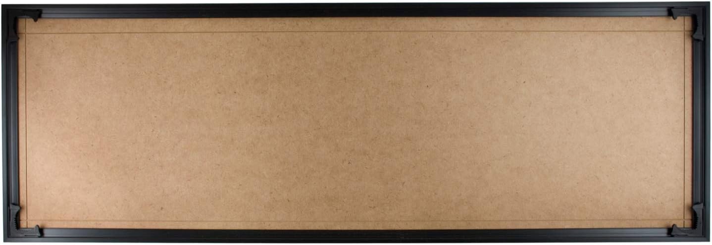 Quadro Frames 12x36 inch Picture Frame, Black, Style P375-3/8 inch Wide Molding