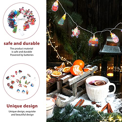 ibasenice 1 pc festivo elementos luz decoração de cordas pendurado decoração da lâmpada de corda de