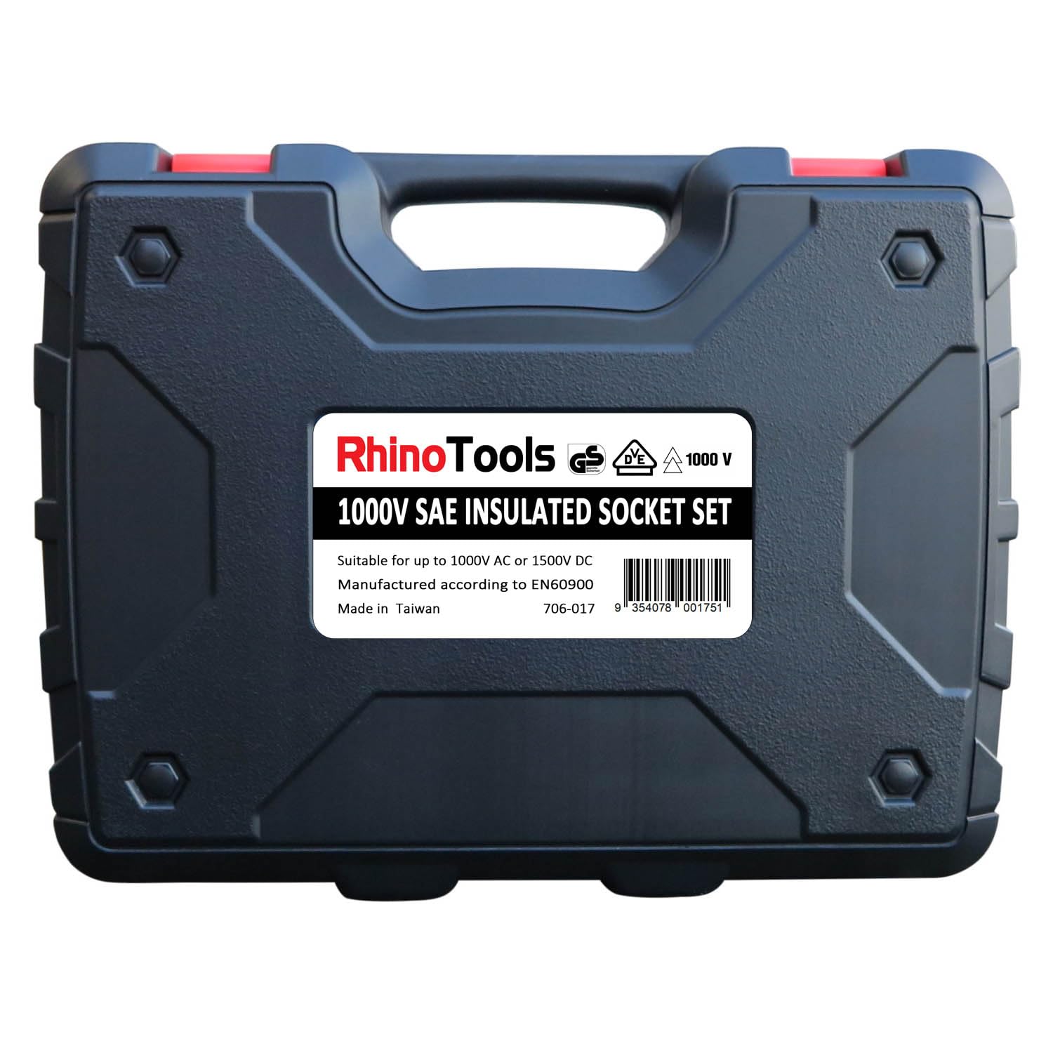 Set di chiavi a bussola SAE isolate da 1000 V, 20 pezzi da 3/8", 5 punte esagonali