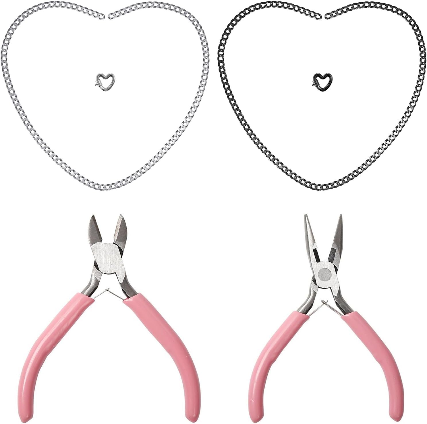 HERSIN Permanent Bracelet Kit – Locking Heart Clasp DIY Bracelet Set for Couples, Friends, and Family – Unique Jewelry Valentine's Day