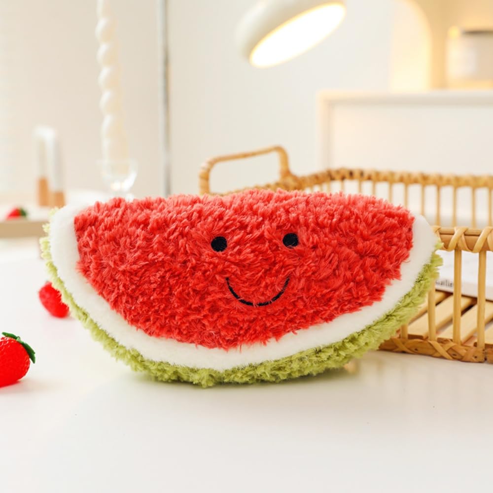 Fruit Plush Toys - Mango Carrot Hugging Pillow, FruitShape pillow filled doll, suitable for children and girls (Watermelon) - Image 2