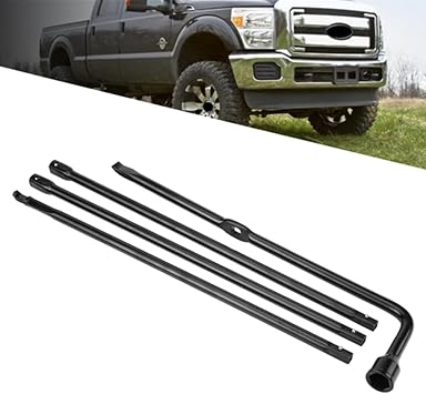 Spare Tire Jack Handle Kit,Vehicle Maintenance Spare Tire Tool Kit, Wheel Lug Wrench with Leather Case for 2004 to 2018 150 350 450 550 Changing Tires