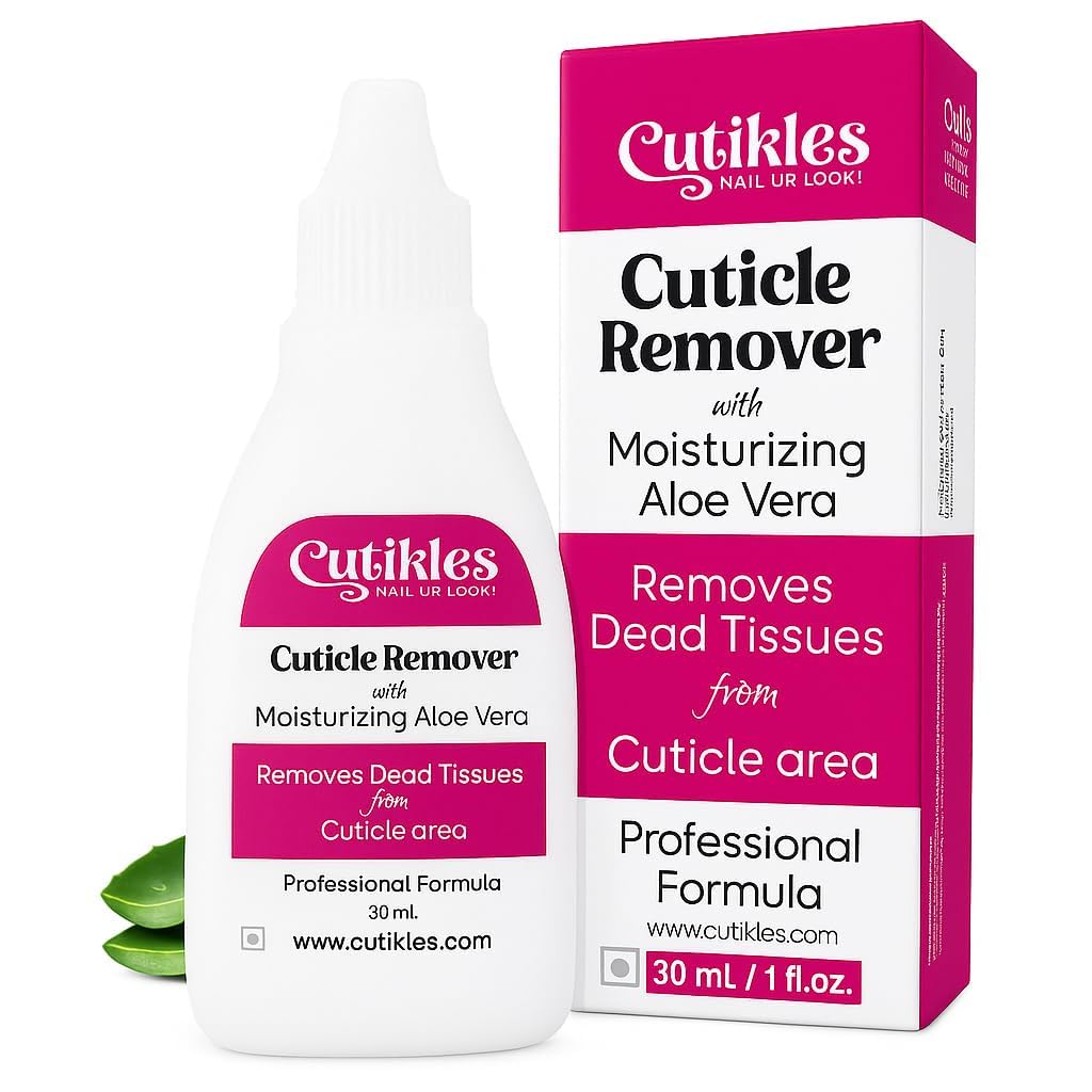 CUTIKLES Cuticle Remover Gel. Removes Dead & Overgrown Cuticles. Cuticle softener for nails, instant cuticle remover, No more painful cuticle pushing. Nail Care For Manicure Pedicure - 30ml.