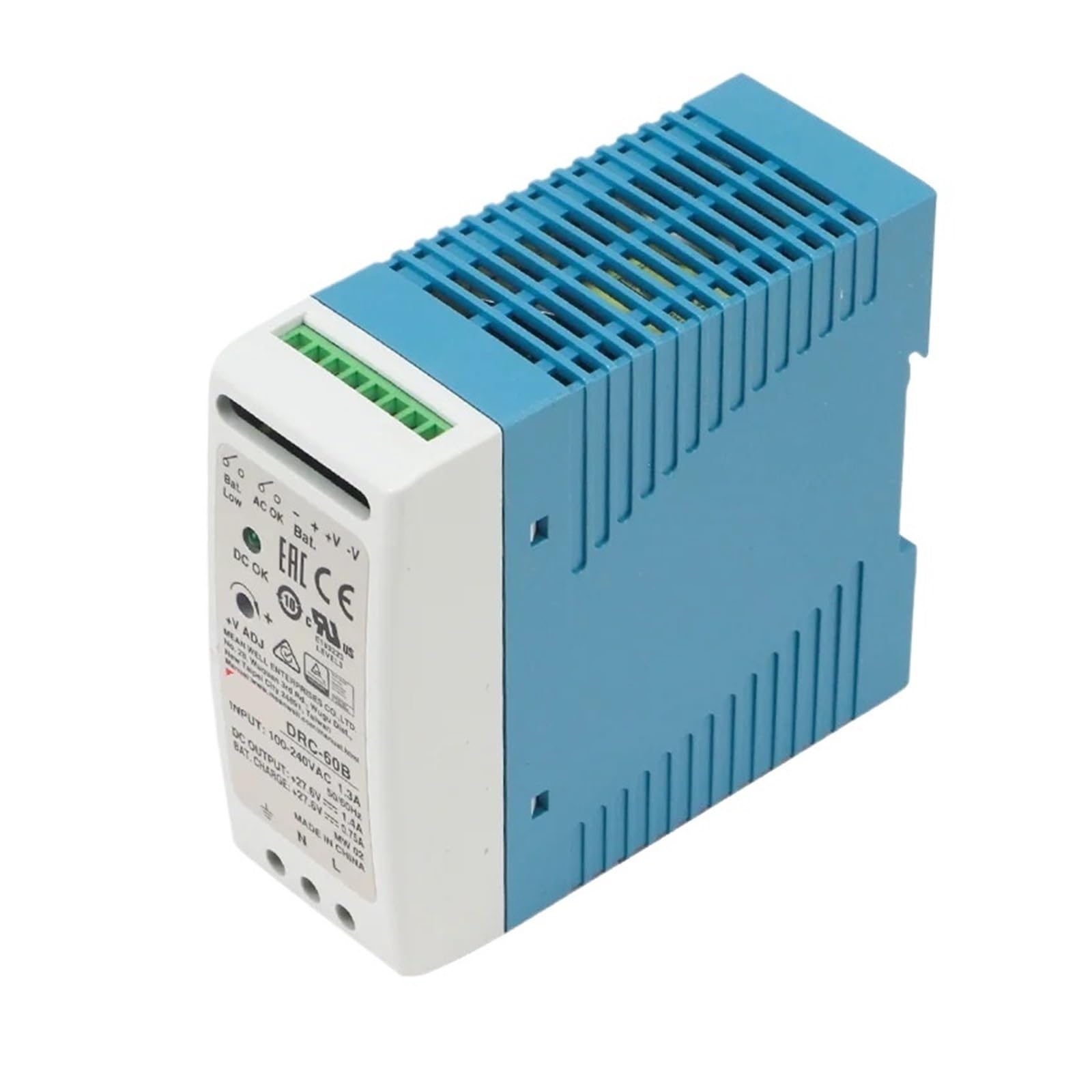 JGNAYRKJQI DRC-60 Rail 60W 13.8V 27.6V Power Supply AC to DC Single Output Switching Power Supply