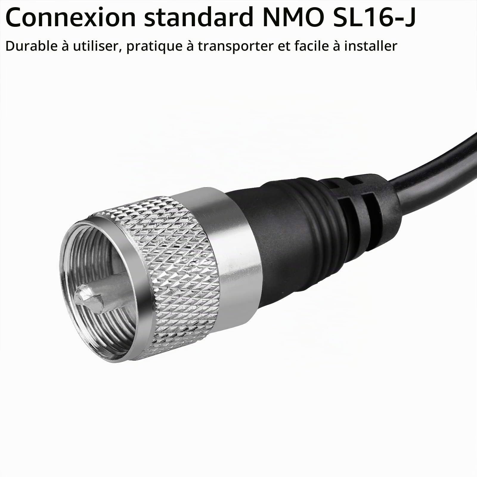 Retevis MR200 NMO Antenne de Voiture Double Bande 2 m/70 cm 144/430MHz Antenne Magnétique avec Base d'Antenne et RG58 Câble Coaxial Compatible avec Retevis RT95 ICOM Kenwood Yaesu TYT Amateur Radio
