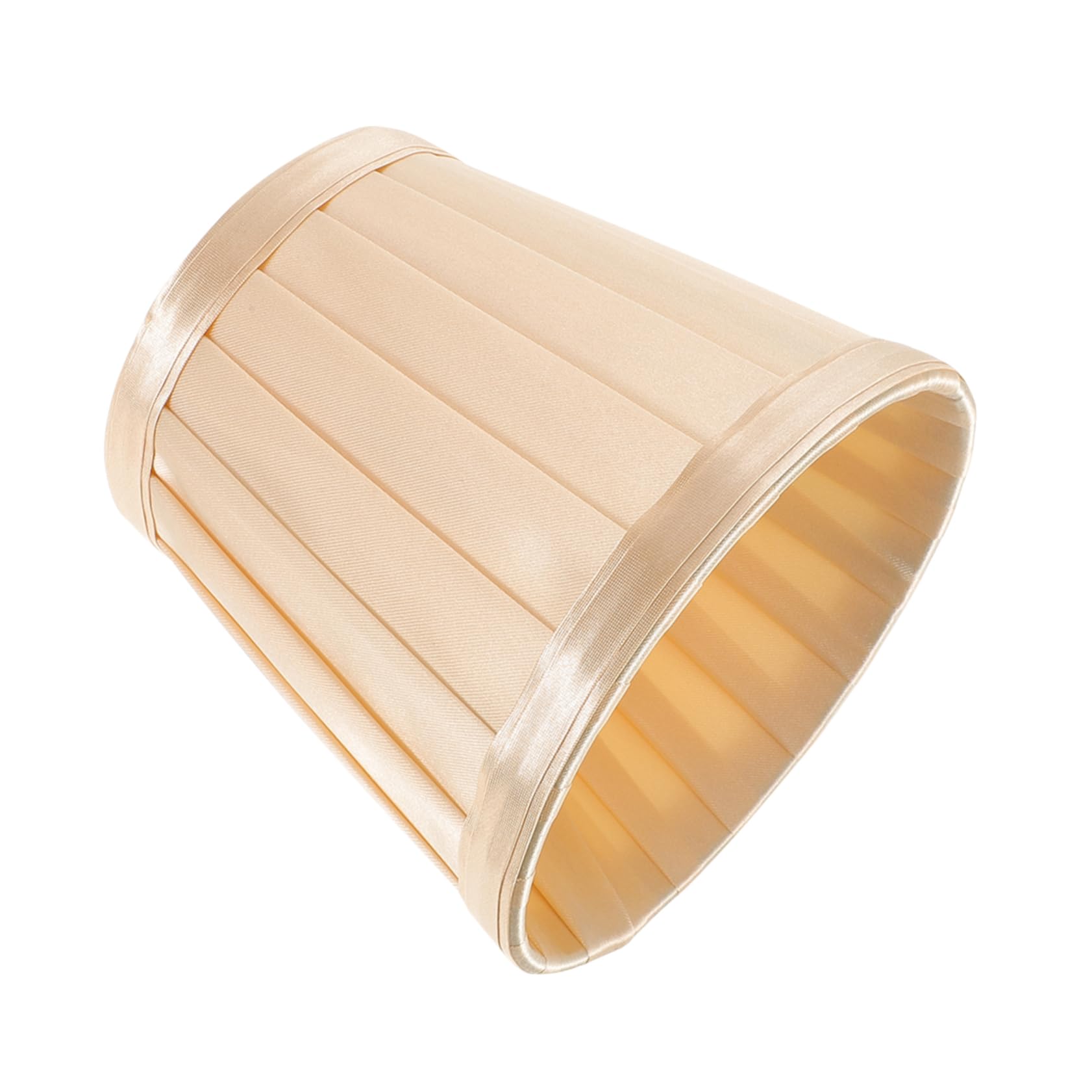 Paralume Cilindrico Beige Veemoon – In Tessuto E Metallo, 14x13 Cm, Per Lampade Da Tavolo, Terra E Soffitto, Luce Soffusa