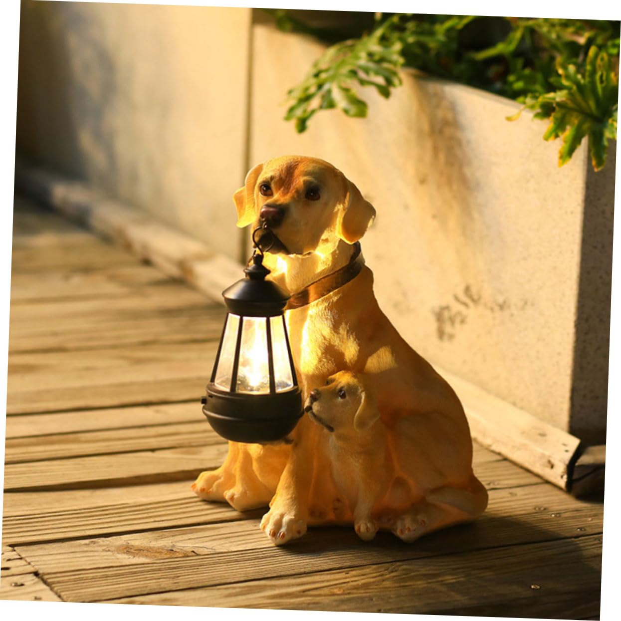 HEMOTON Forma Cane con Illuminazione Decorazione per Esterni Adatta per Cortili e Decorative per Atmosfera e Accogliente