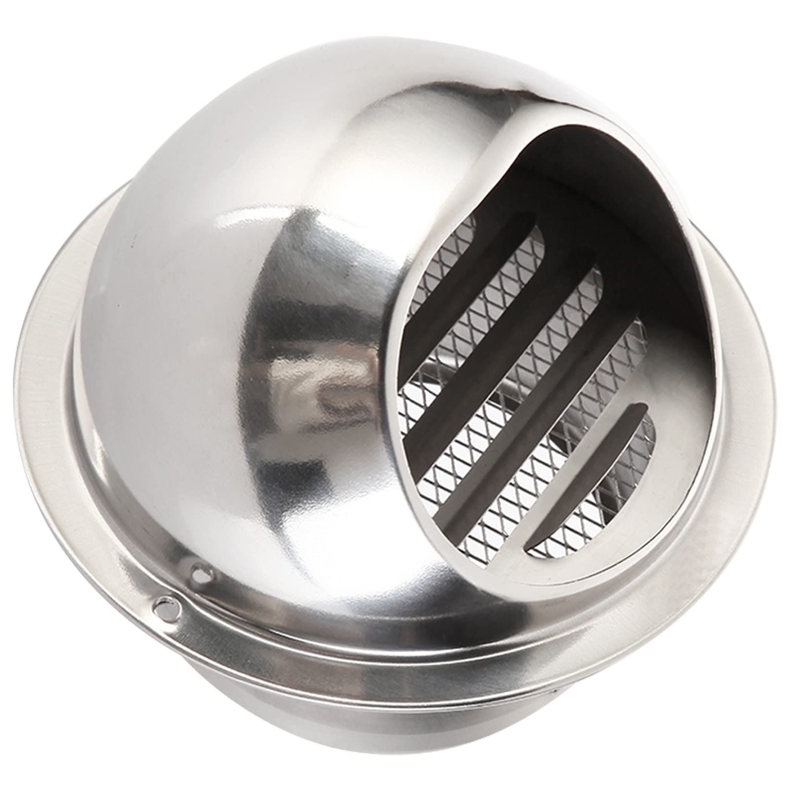 Grille Ventilation Hotte, Grille D'aération Ronde en Acier Inoxydable 304 Grille D'Aération Murale pour Bureau Cuisine Salle De Bain, pour L’évacuation De L'air Grille D'aération