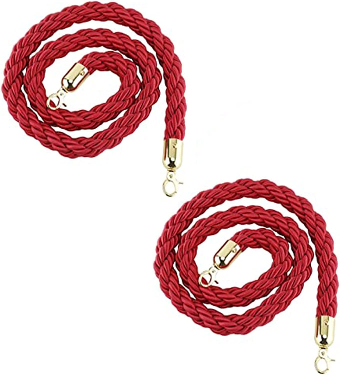 Corde de chanvre rouge de 5,1 cm pour une décoration de fête et de gala réussie