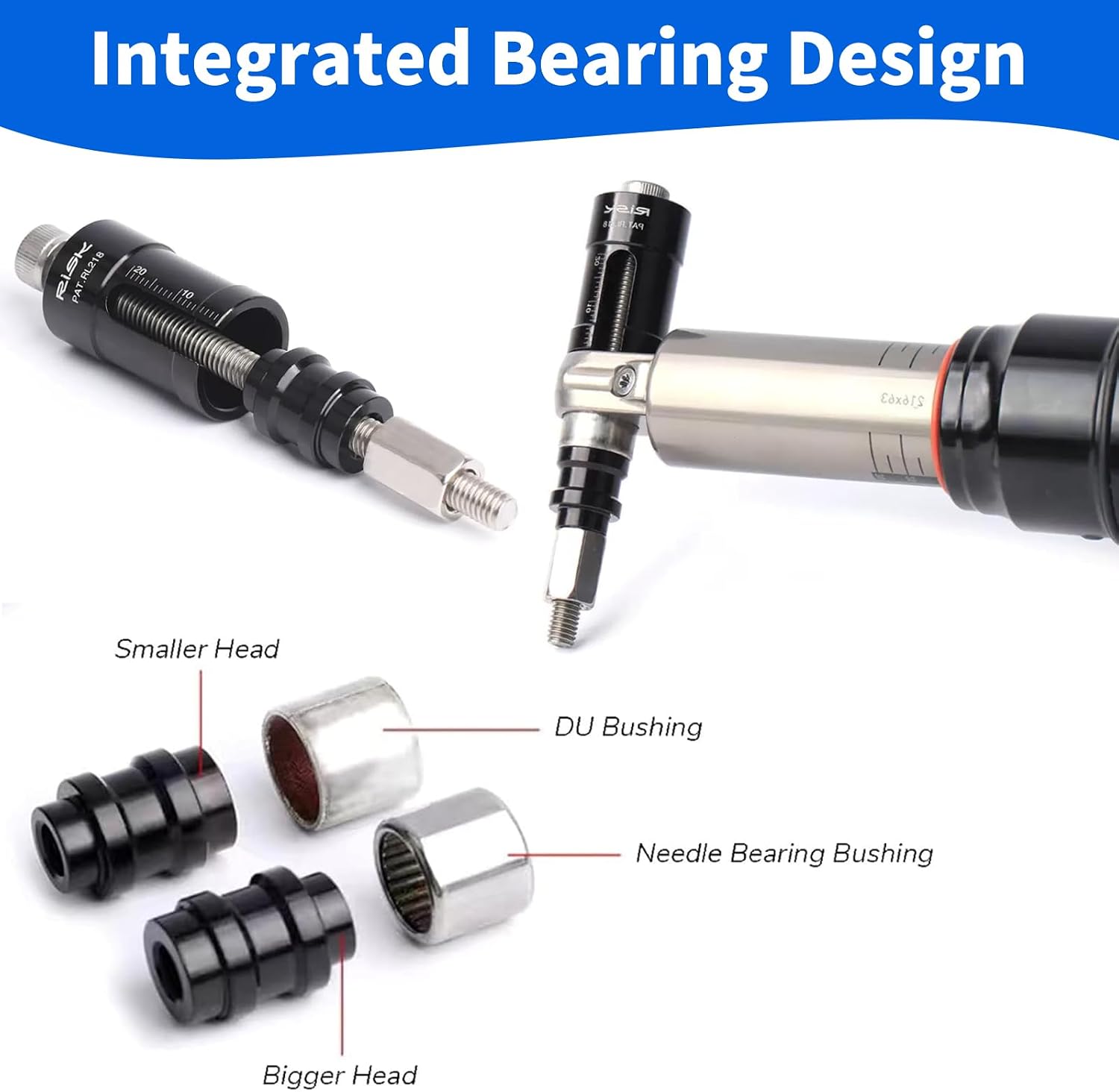 Shock Bushing Removal Tool for Mountain Bikes | Compatible with Rockshox Fox, Suspension Shock Tool for Bushing Installation & Removal