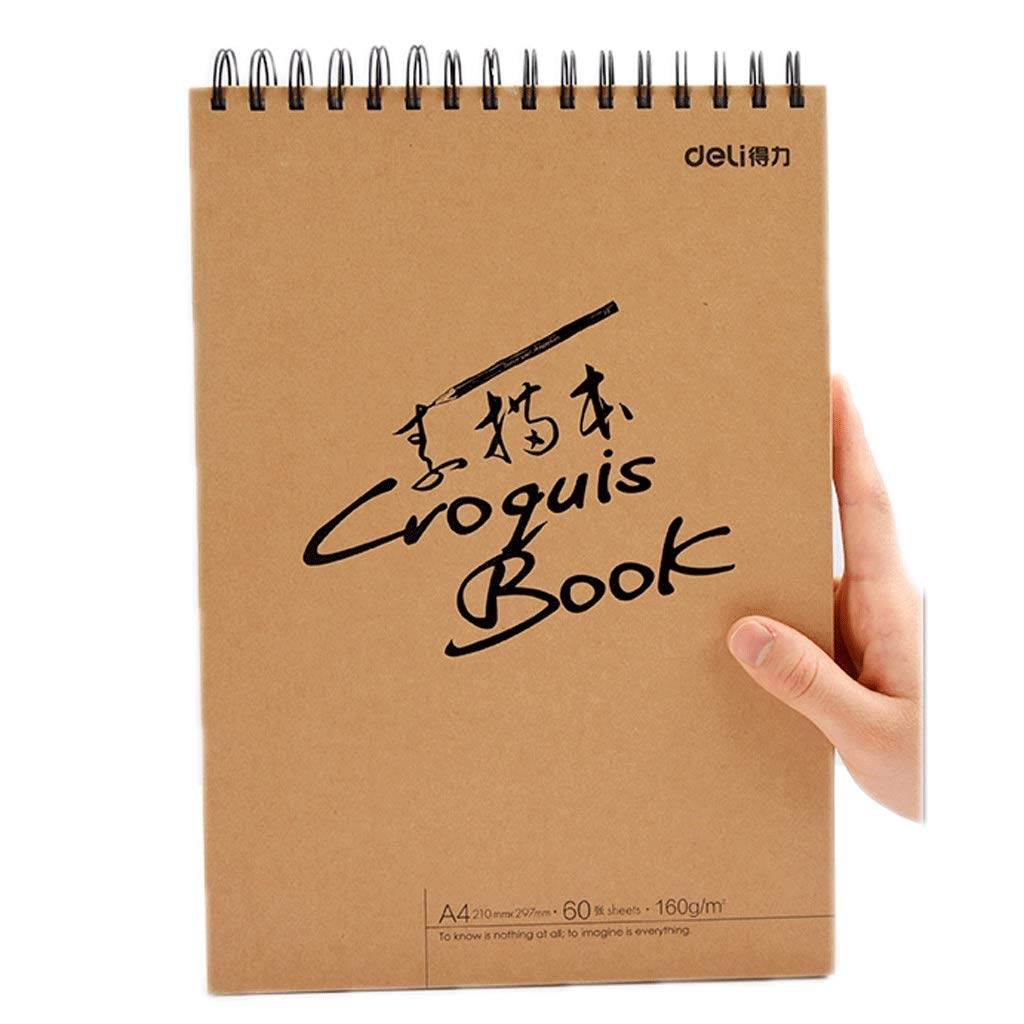 Cuadernos de diario Cuaderno en blanco espiral 8.2inch-libro del bosquejo del cojín 11.6x con grueso 100gsm Papel Unruled de Dibujo y SketchingBeginner cuaderno de dibujo papel grueso premium