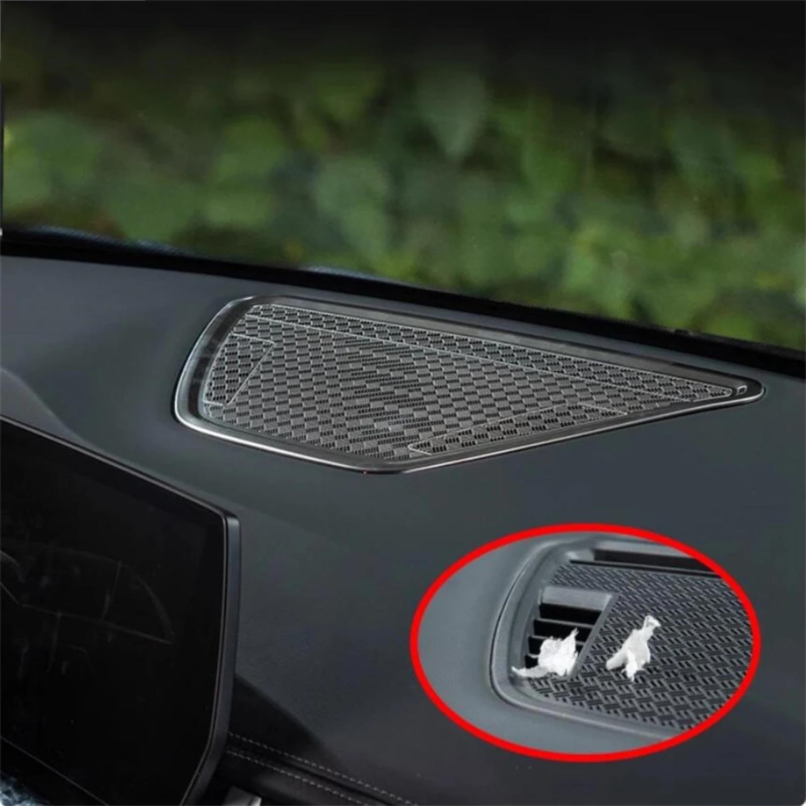 Osłona Głośnika Audio na Samochodowe dla BMW X1 U11 2023-2024, Rama głośnika drzwiowego Deska rozdzielcza Osłona ramki głośnika audio Akcesoria wykończeniowe