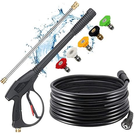 Selkie Pressure Washer Extension Wand, Pressure Washer Gun with 26" Hose