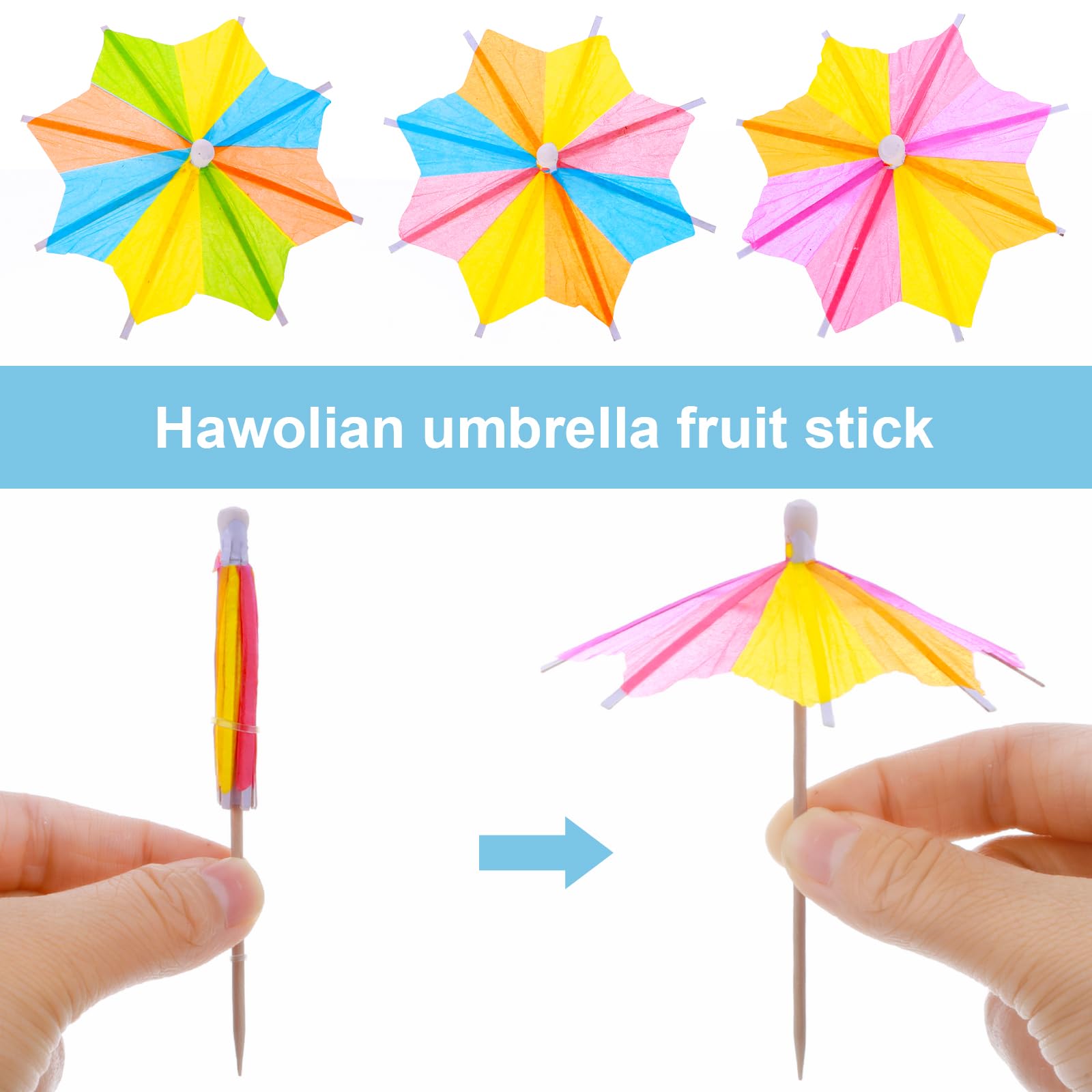 50 paraguas de cóctel para beber, accesorios de cóctel para bebidas, mini paraguas de papel para bebidas, palos de sombrilla de cóctel para bodas, regalos de fiesta de verano, decoraciones de cóctel