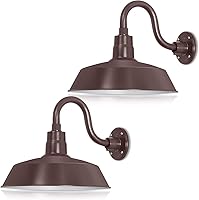 Vista 40 de 14 pulgadas. RLM Warehouse - Pantalla con brazo de cuello de cisne y bombilla Led A19 5000K de 9W