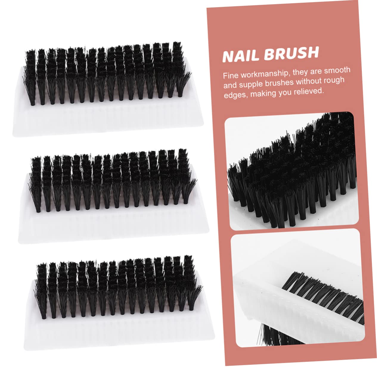 FRCOLOR 9pezzi Spazzole Per Unghie Antiscivolo Spazzolino Per Pulizia Unghie Materiale Resistente Facile Da Trasportare Per Casa Ufficio e Viaggi