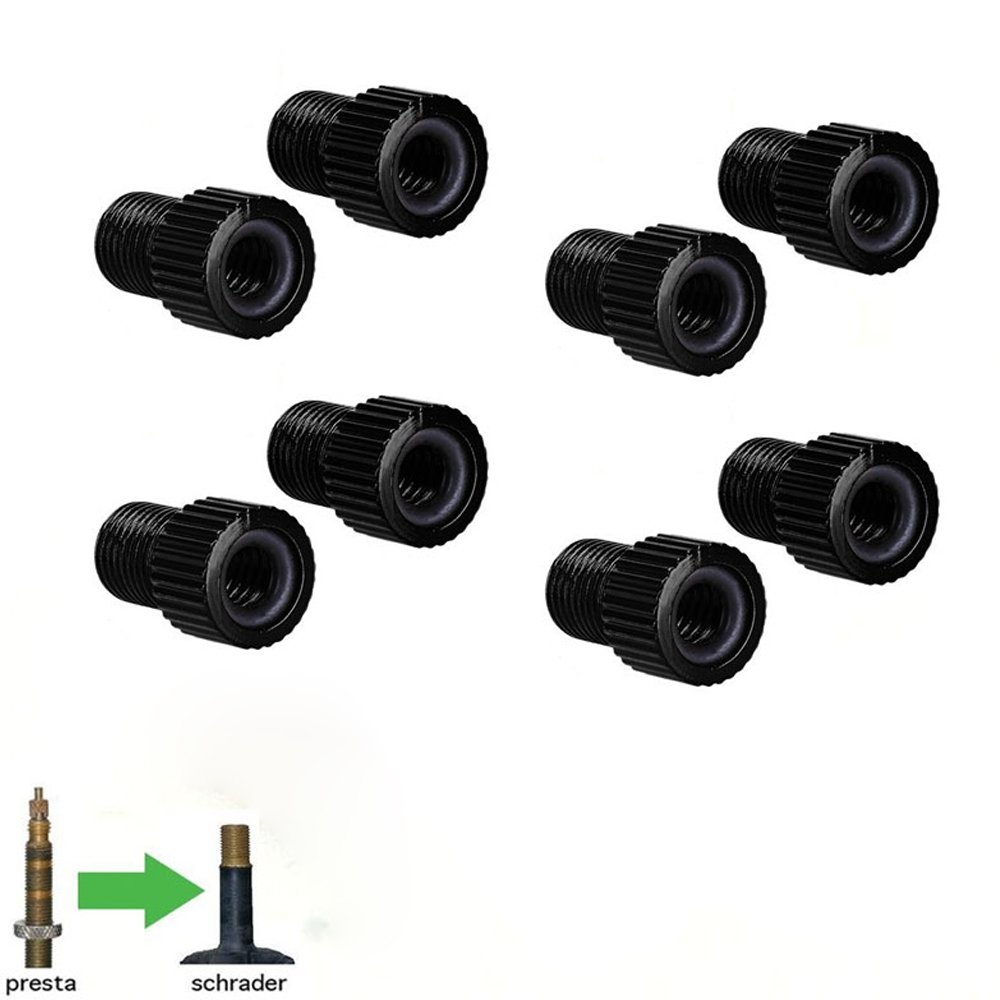 BENBW 8pcs/Lot Bicycle Valve Adapter Air Pump Converter Presta to Schrader MTB Road Bike Tire Gas Valve Adaptor Tube Pump Repair Tools