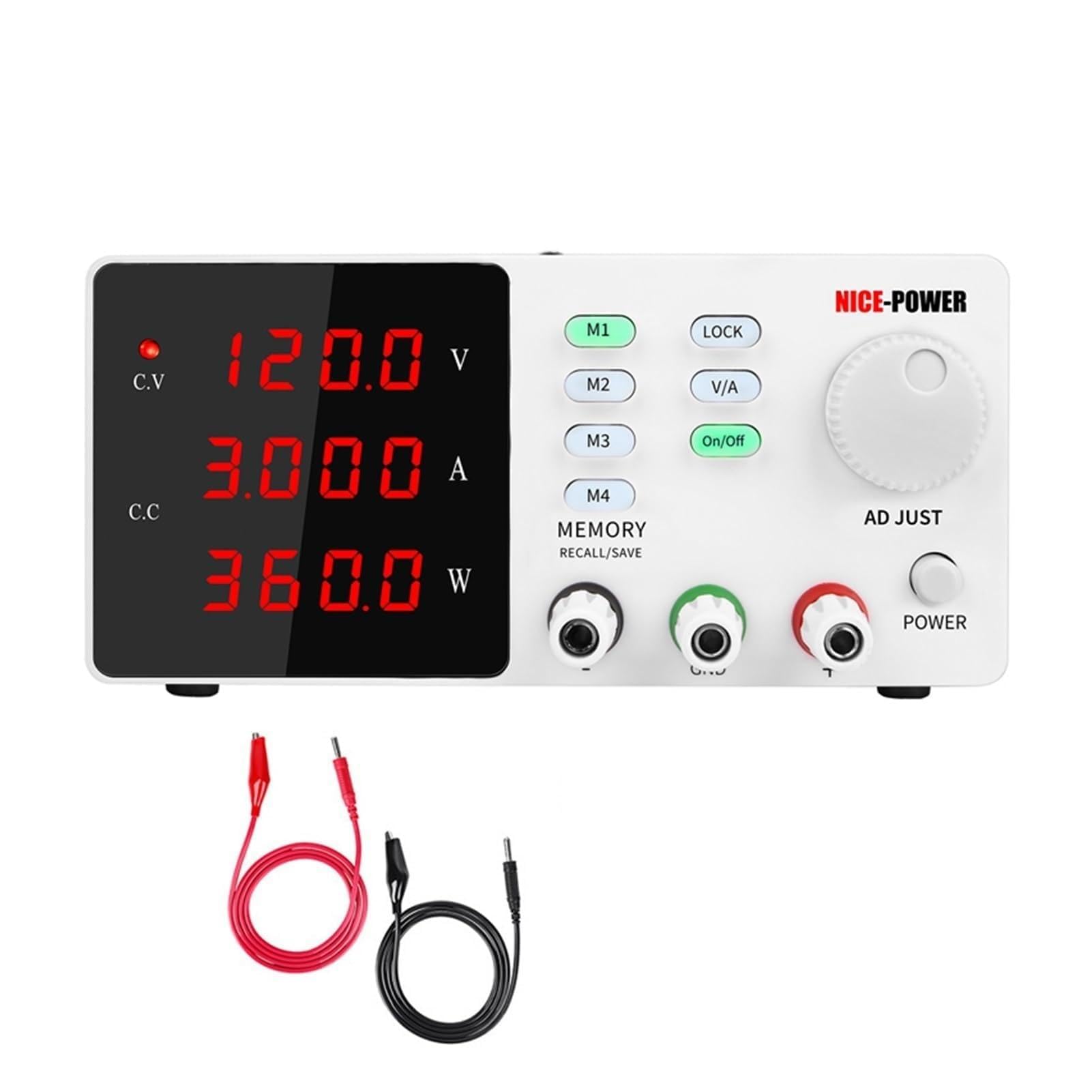 Alimentation régulée DC de laboratoire 60V 5A réglable pour test électrique