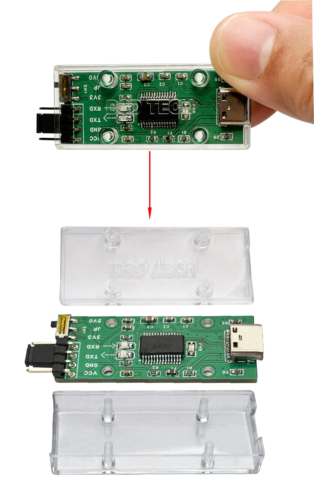DSD TECH SH-U09F2 Adattatore da USB-C a TTL UART con chip FTDI per microcontrollore Arduino ESP32