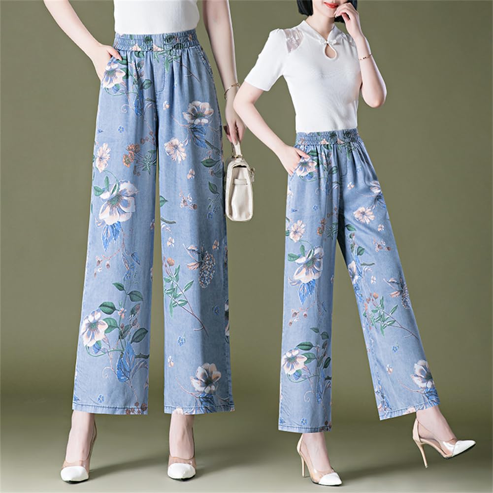Jeans, Pantalones Anchos, Pantalones Cortos De Mujer, Pantalones Florales, Pantalones Falda, Frescos En Verano