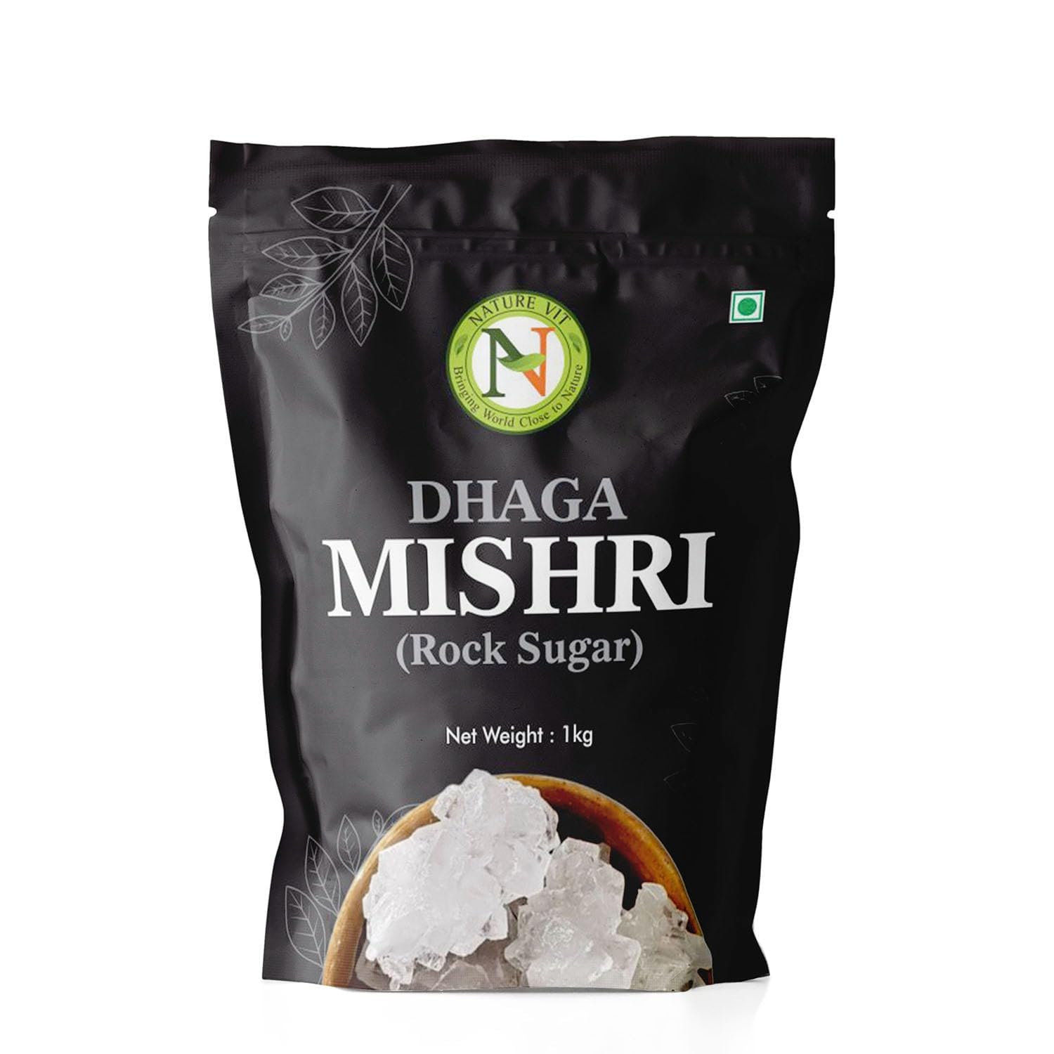 Nature Vit Dhaga Mishri, 5 kg | Rock Sugar | Pure Thread Crystal | Thread Mishri | Mishri Crystal | Dhaga Mishri In Fresh | Super Saver Pack