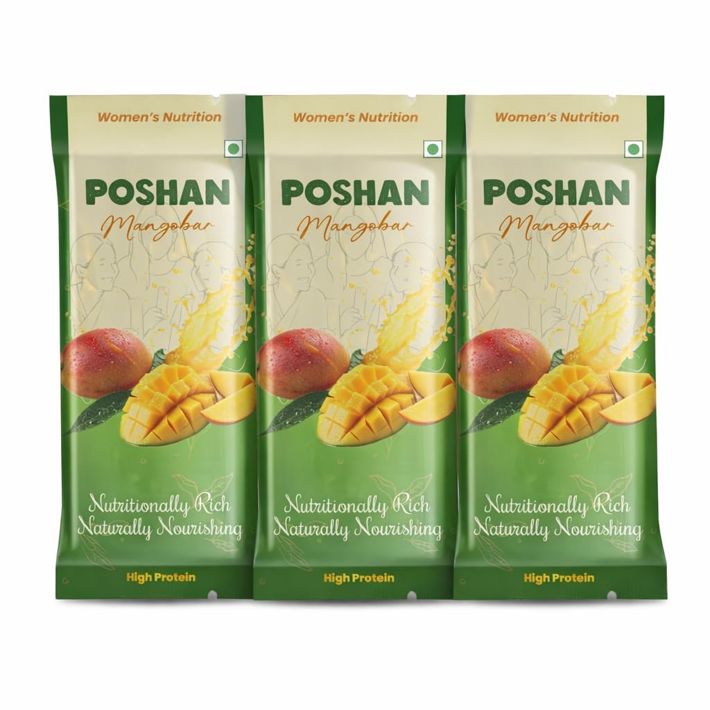 POSHAN Women's Nutrition Protein Bar, 40 g | 8g Protein with 4G Fiber |No Added Sugar, 100% Vegetarian & Gluten-Free| Made with Dates, Ragi and Superfoods|No Trans Fat| Pack pf 10 — Amazon image 19