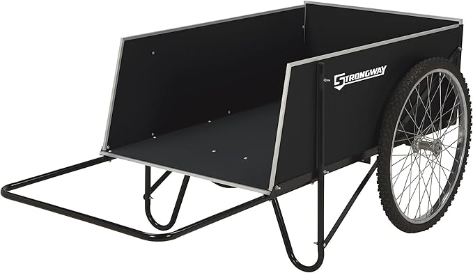 Strongway Garden Cart - 400-lb. Capacity, 14 Cu. Ft. 48in.L x 29in.W