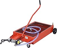 Vista 1 de Henf Bandeja de drenaje de aceite con bomba eléctrica, escurridor de aceite portátil de perfil bajo para camión, bandejas de aceite con mango en L