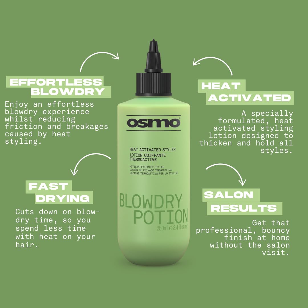 Osmo Blowdry Potion, Off White, 250 ml (Pack of 1) - Image 2