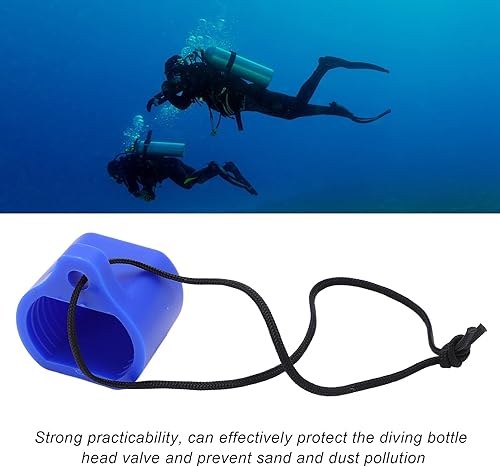 Miniatura 4 de BORDSTRACT Tapa de válvula de tanque de buceo, tapa de tapón de tanque de buceo de goma roscada, protector universal de tapa de válvula de tanque de