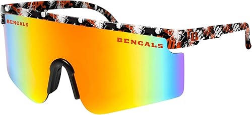 Vista 66 de FOCO Gafas de sol de montura grande con logotipo del